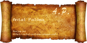 Antal Palóma névjegykártya